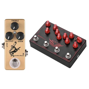 

MOSKY Horse Guitar Effect Pedal Overdrive Guitar Pedal & MOSKY RED FOX 4-in-1 Electric Guitar Effects Pedal