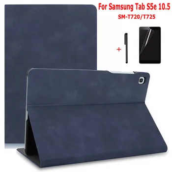 

Premium Magnetic PU Leather Cover for Samsung Galaxy Tab S5e 10.5 SM-T720 SM-T725 10.5" Tablet Funda Capa Case+Film+Pen