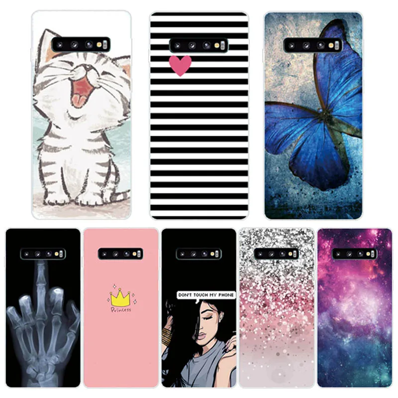 

For Samsung Galaxy S10 Case S10Plus Case Silicone TPU Cover Phone S10 Case On For Samsung S10 Plus G975F S 10 SM-G973F Case