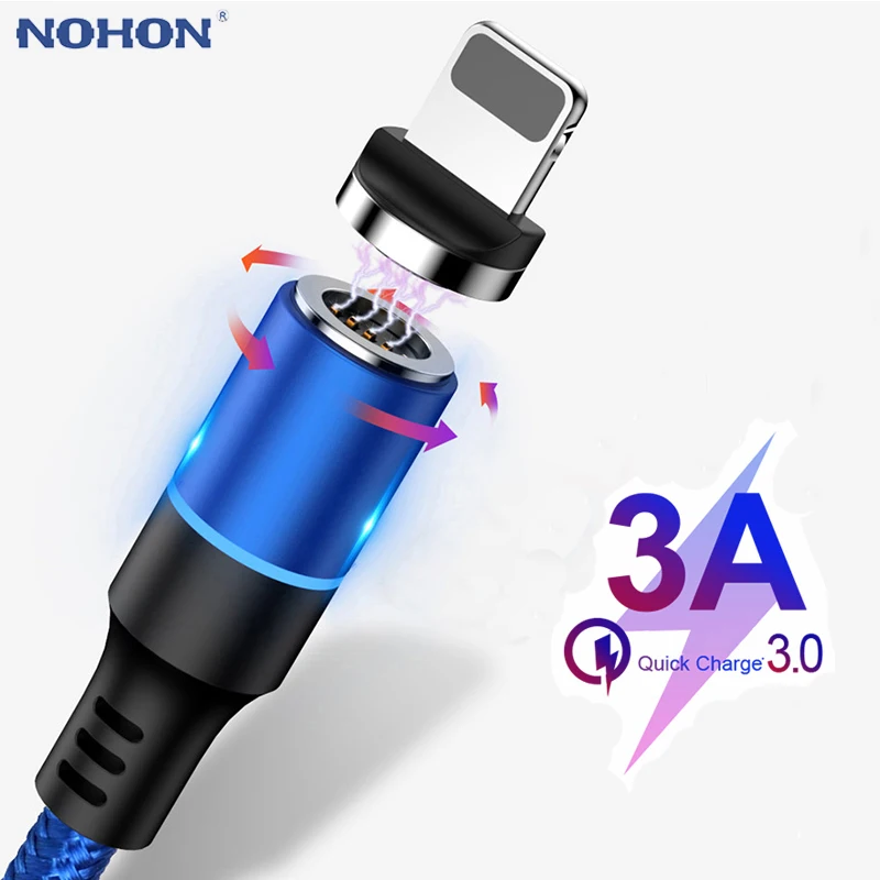 

1m 2m Magnetic Charger USB Cable For iphone X 10 XR XS Max 6 S 7 8 Plus Magnet Fast Charging Origin Mobile Phone Data Wire Cord