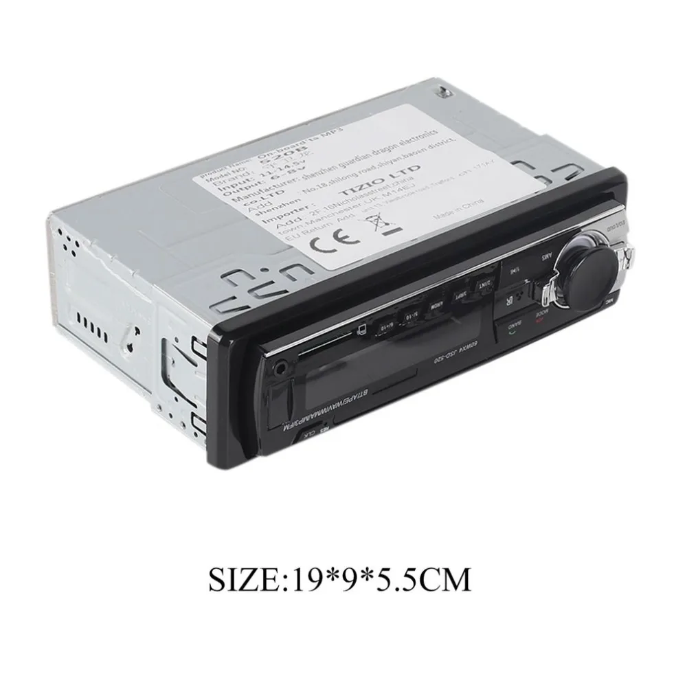 JSD-520 автомобильное радио стерео музыкальный плеер телефон MP3 Пульт дистанционного управления 12 в автомобильное аудио Автомобильное музыкальное устройство