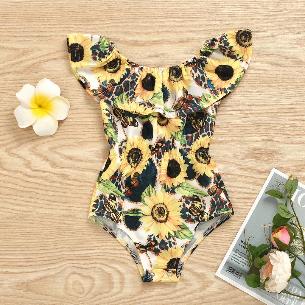 baby sunflower swimsuit
