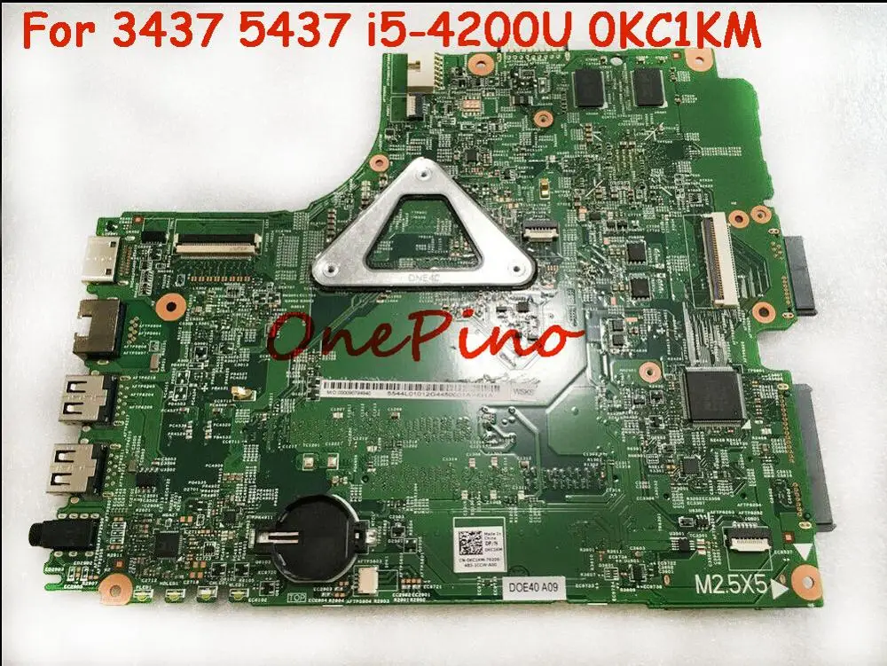 0KC1KM CN-0YFVC4 подходит для dell 3437 5437 Материнская плата ноутбука i5-4200U Протестирована Работа