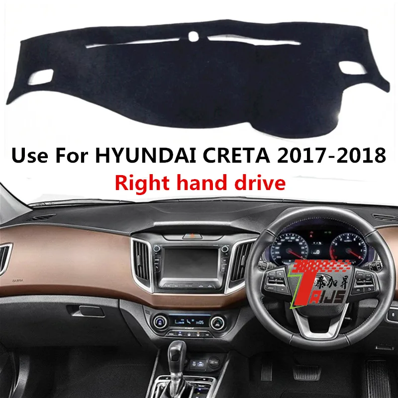 

TAIJS Factory New Design 3colors Polyester Fibre Car Dashboard Cover For Hyundai CRETA 2017-2018 Right hand drive