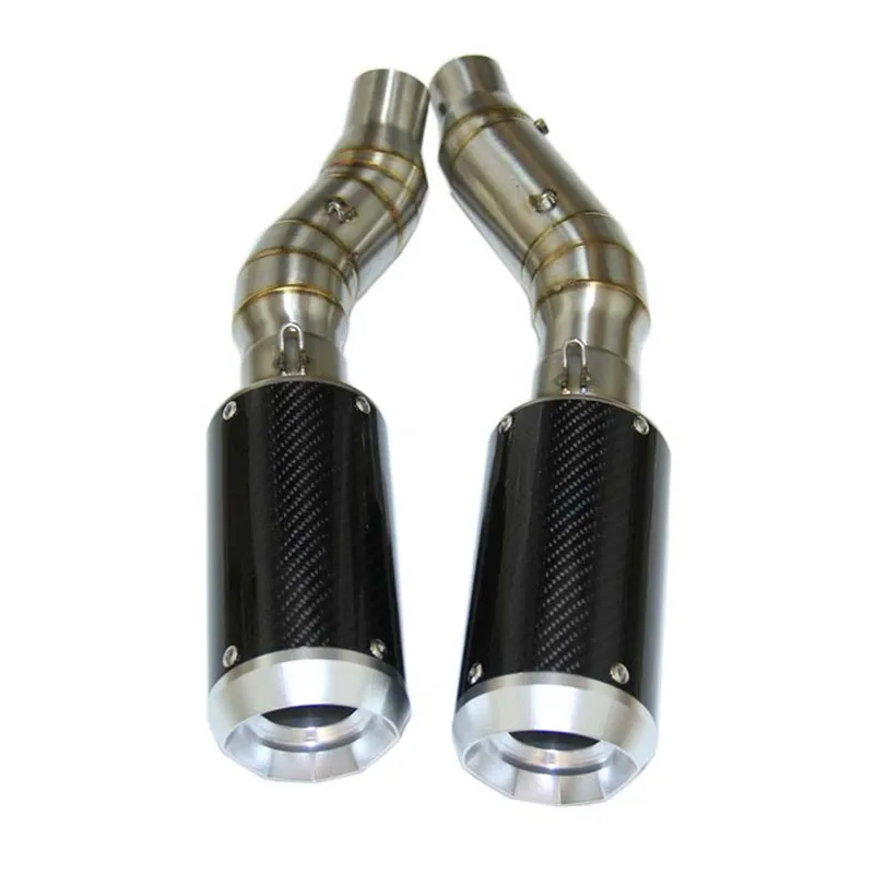 Мотоцикл модифицированный carborn волокно AR autin akrapovic Yoshimura выхлопная труба esacpe для Z1000 с нержавеющей средней изгогнутая труба - Цвет: exhaust and bend
