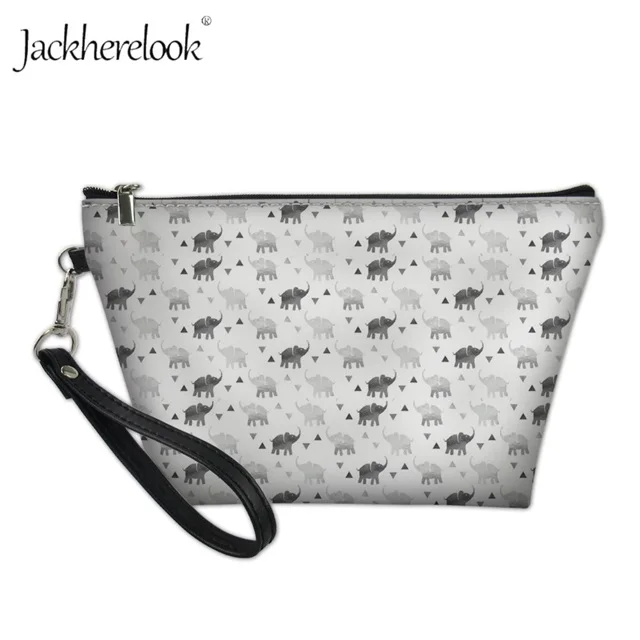 Jackhereook мультфильм принт слон косметичка Fahion Африканские животные макияж сумки для женщин Красивые туалетные хранения Чехол - Цвет: HM7428Z8