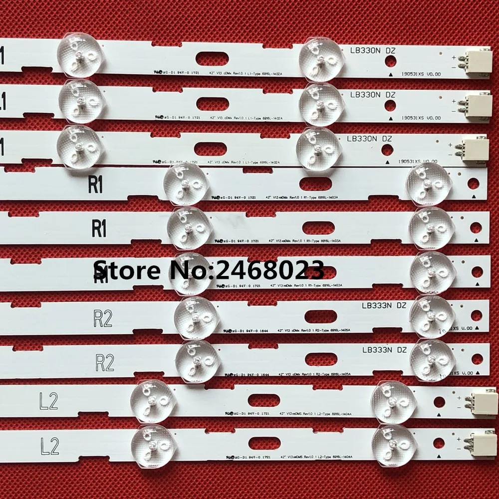 Светодиодный Подсветка полосы 10 лампы для 42LN5204 42LN5200 6916L-1402A 6916L-1403A 6916L-1404A 6916L-1405A 4" V13 cDMS LC420DUE 42LN5300