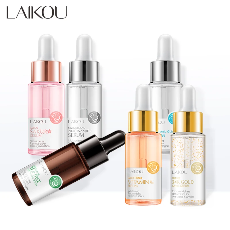 LAIKOU Sakura Face Serum Extract Shrink Pores Remove Acne Liquid Moisturizing Face Essence Hyaluronatic Vitamin C Face Skin Care LAIKOU Sakura Face Serum Extract Shrink Pores Remove Acne Liquid Moisturizing Face Essence Hyaluronatic Vitamin C Face Skin Care