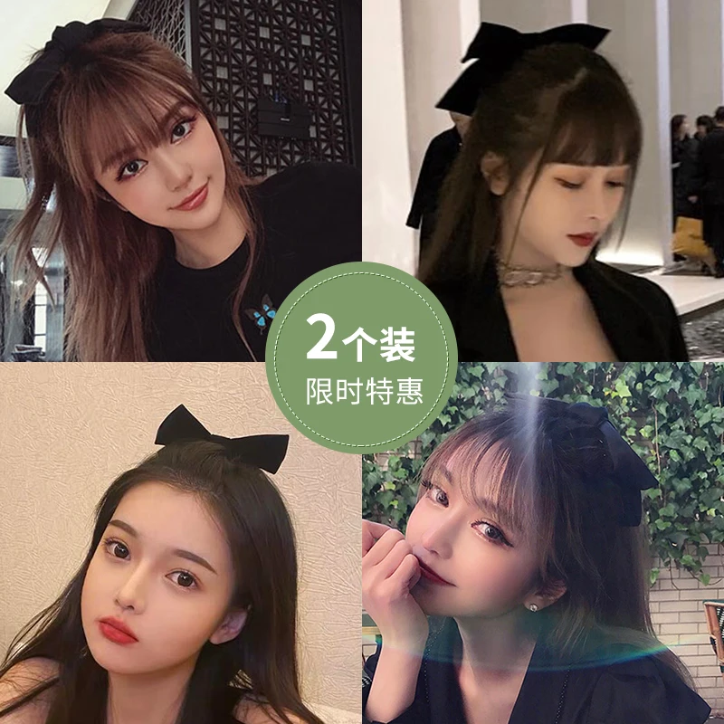 Интернет знаменитости Ins большой бант заколка для волос с пружинным механизмом