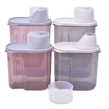 

1PCS Food Storage Containers Airtight Containers - Cereal & Dry Plastic Containers for Cereal Flour Rice Snacks Sugar