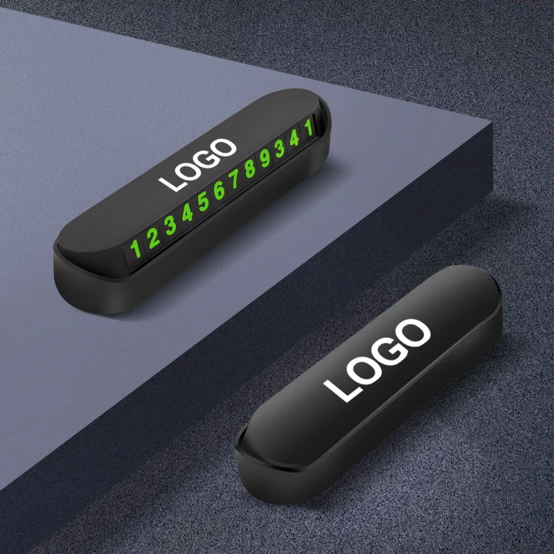 Для автомобильного стайлинга светящийся карточка с телефоном для временной