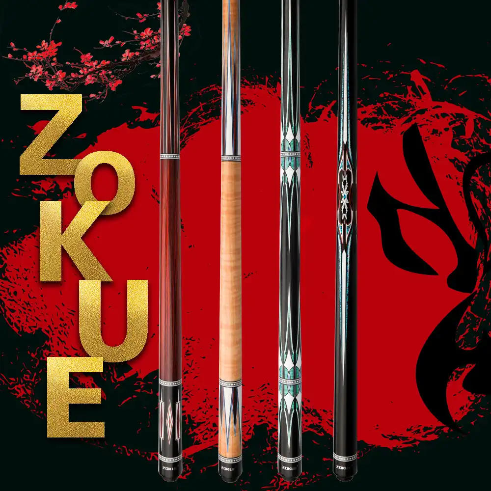 ZOKUE Carom Stick Professional Carom Billiard Cue Korean 3 Cushion Cue