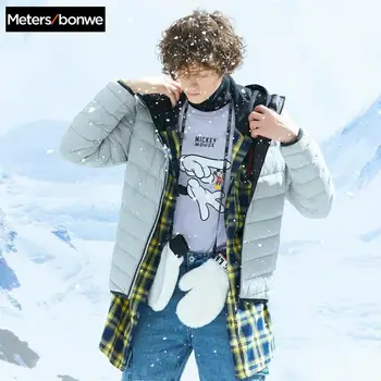 

Metersbonwe Down Jacket Men Light Winter Warm 90% White Duck Down Coat Camouflage Color Lining Man Coat Outwear
