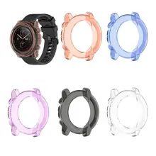 Screen Protector Slim Colorful Frame TPU Case Cover Protect Shell For Huami Amazfit 3 T-Rex 1S bip S Bip Younth Watch protection case for huami amazfit bip s replacement pc watch case cover shell frame protector for xiaomi huami amazfit bip lite