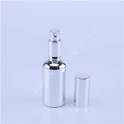 Lotion Bottle 50ML Горячая Распродажа пустые флаконы для духов, флаконы для жидкого парфюма, контейнеры для макияжа, многоразовая посылка, серебряные флаконы для эфирного масла, 5-100 мл - Цвет: Lotion Bottle 50ML