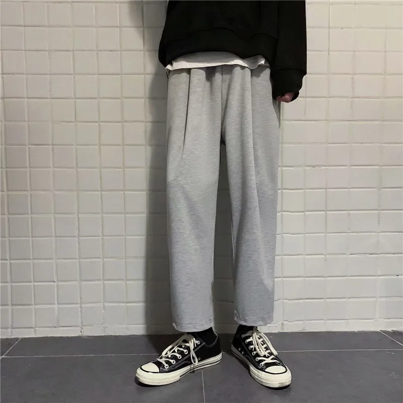 

Pants Men's Popular Brand Spring And Autumn Middle School Students Korean-style Trend Straight-Cut Sweatpants INS Loose-Fit Vers