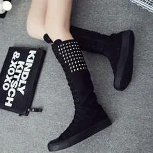 Новинка года; женские парусиновые ботинки; модные кроссовки на платформе; повседневная обувь; женские ботинки с перекрестными ремешками; сезон осень-зима; женская обувь