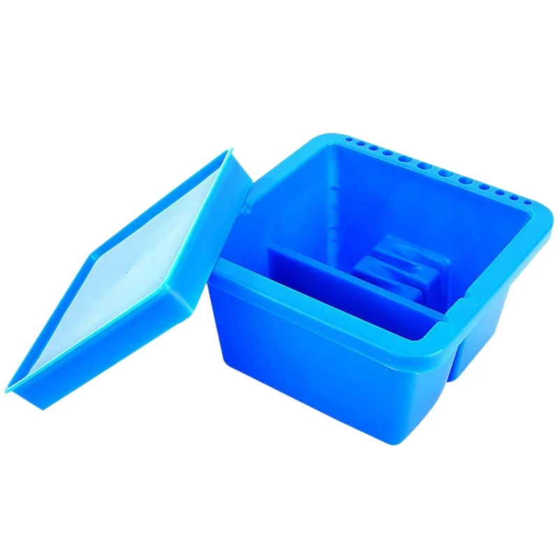 

Artist Brush Basin, Multifunction Paint Brush Tub with Brush Holder