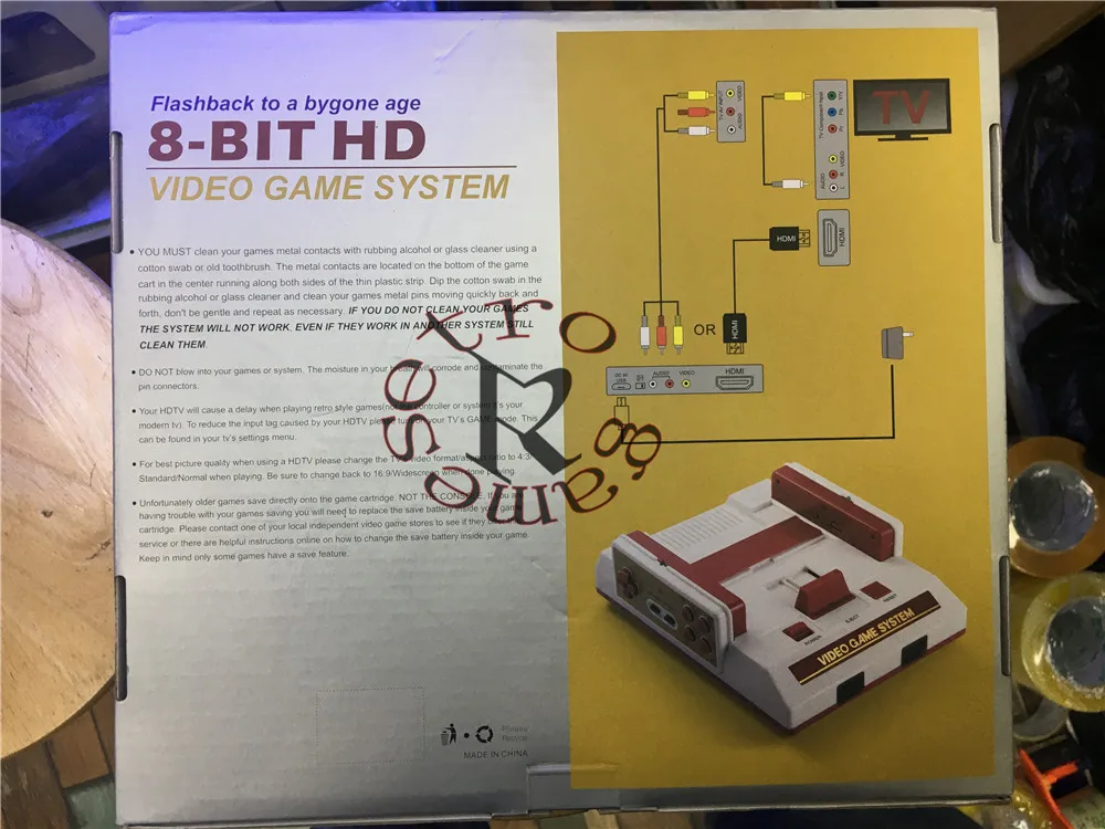 New RS-3 C-37 HD118 games Video Game Console  Wireless 2.4G Gamepad Controller HD Out For 8bit TV games +500 in1 as gift