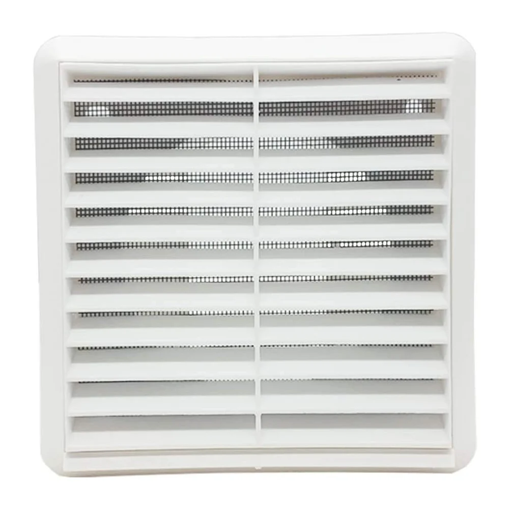 1PC cubierta de rejilla de ventilación de Ventilación montada en el techo de pared malla de pantalla de mosca incorporada para Baño Oficina hogar (blanco, 100mm)