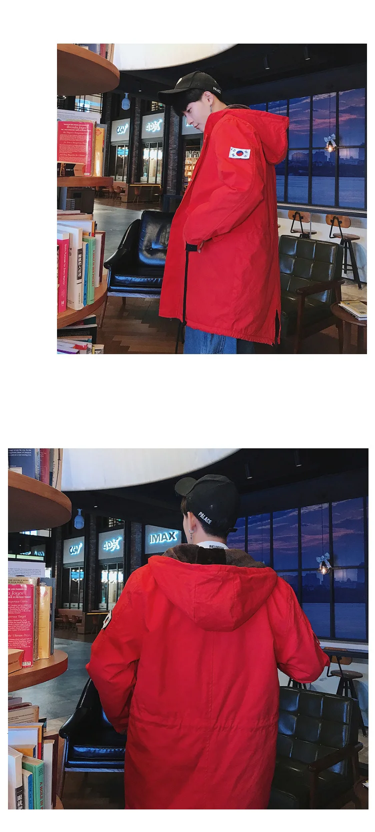UYUK Winter Wear New Korean Version Chic Loose Casual E Bread Suit-length Men's Cotton-padded Clothing Homme