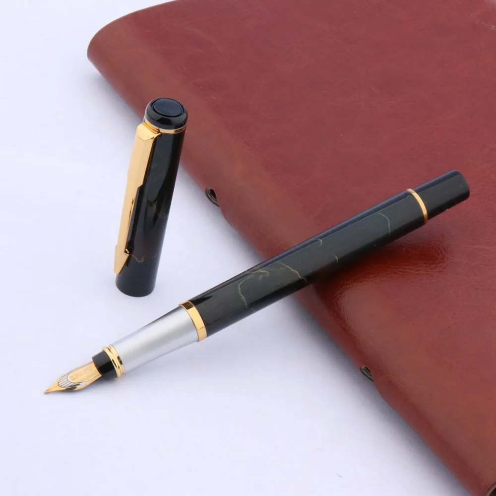 BAOER 801 Metal Fountain Pen Stainless Steel Golden Arrow Decoration GIFT STUDENT