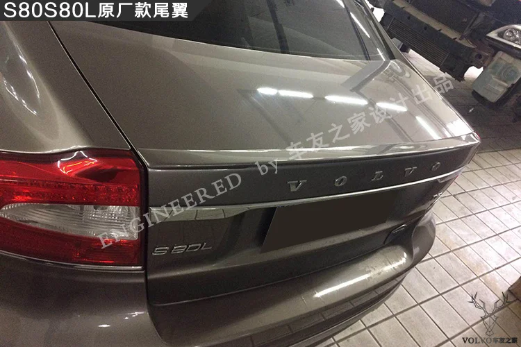 Для Volvo S80 спойлер 2011- Volvo S80L спойлер высокого качества ABS Материал заднее крыло автомобиля праймер цвет задний спойлер