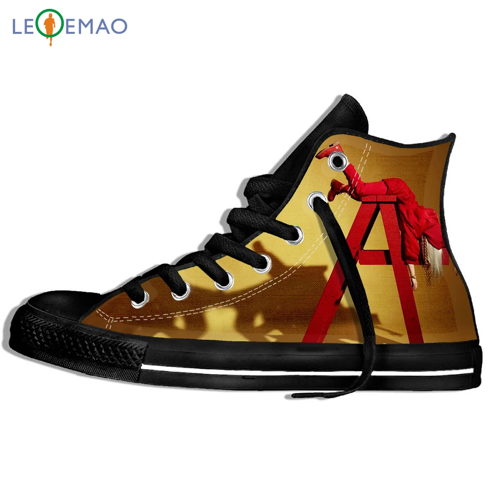 

Custom Spring Autumn Canvas Sneakers Billie Eilish Quality Harajuku Billie Eilish Flats Running Shoes Big Black Zapatillas