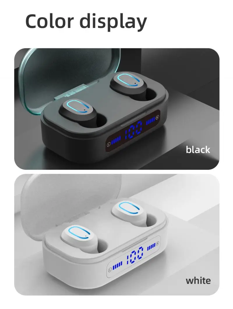 T20 TWS Button Wireless Headphones Bluetooth In The Ear Stereo Sport Headsets Bluetooth 5 0 Noise Reduction Earphone