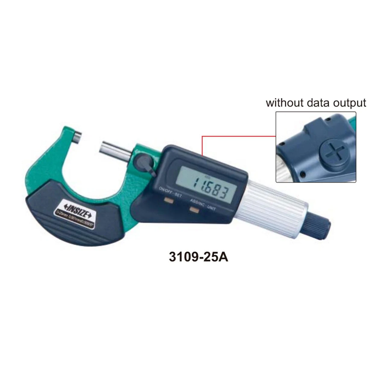INSIZE digital outside micrometers 0 25/25 50/50 75/75 100mm 0 1”/1 2