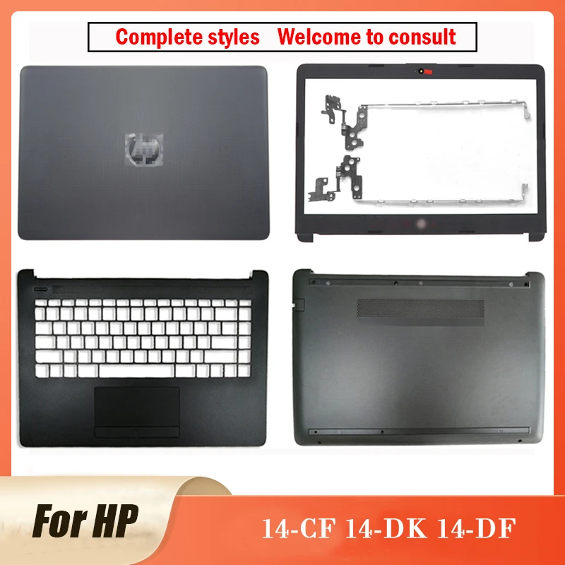 NEW For HP 14-CF 14-DK 14-DF 240 G8 Top Back Case L23160-001 Laptop LCD Back Cover/Front Bezel/Hinges/Palmrest/Bottom Case Black laptop case 15.6 inch