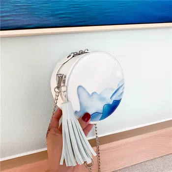 

Female Fashion Summer Personality Design Hipster Versatile Chain Shoulder Small round Bags Crossbody Bags Handbags For Women