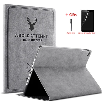 

Magnetic case for iPad 10.2 2019 iPad 7th Generation A2197 A2200 A2198 Smart Cover Auto Sleep Wake For iPad 10.2 Case+Film+Pen