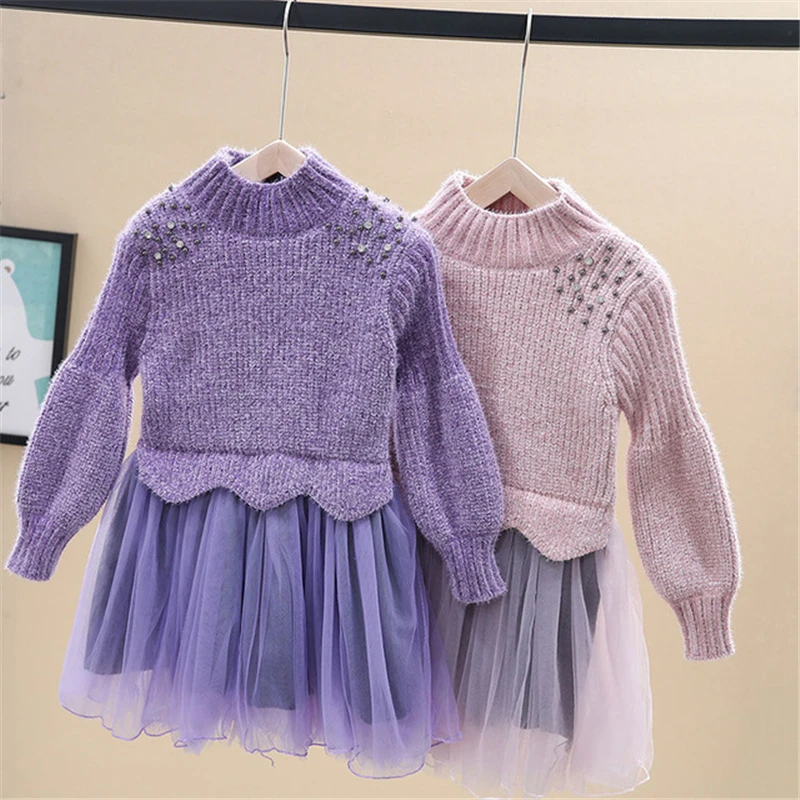 Осенне-зимнее винтажное платье для девочек модное праздничное свадебное платье с цветочным узором для девочек на свадьбу, платье принцессы с длинными рукавами для девочек