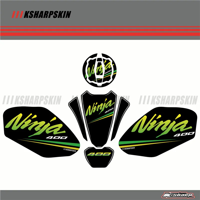 3D наклейка ADESIVI эмблема защитный Танк Pad Cas cap Fit KAWASAKI NINJA 400 NINJA400