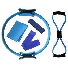 5 шт. Оборудование Для Йоги Набор Пилатес кольцо Йога Хлопок ремень Моток эластичной ленты Рисунок 8 сопротивление группа упражнения тянущийся ремень