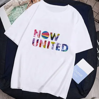 2021 Fashion Now United Group estetyczna grafika drukowana damska koszulka hiphopowy sweter damski T-shirt letni biały T-shirt tanie i dobre opinie DAILOU Rękaw z bufkami Sukno CN (pochodzenie) Lato POLIESTER REGULAR NONE tops Z KRÓTKIM RĘKAWEM SHORT Pasuje na mniejsze stopy niezwykle Proszę sprawdzić informacje o rozmiarach ze sklepu