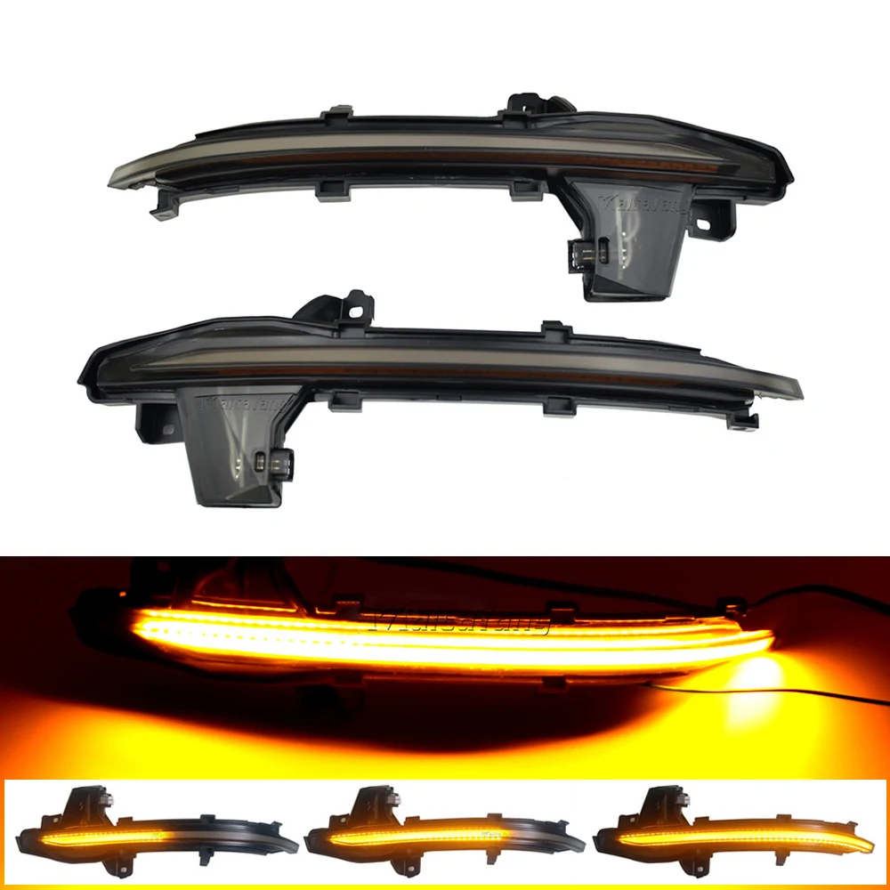 2x LHD LED Turn Signal Dynamic Blinker For Audi A6 C8 4K A7 A7 A8 D5 S8