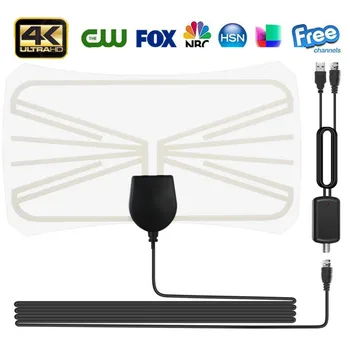 

25DB High Gain HD TV DTV Box Digital TV Antenna 1080P Indoor HDTV Antennas Aerial Mini DVB-T/T2 174-240mhz 470-862mhz