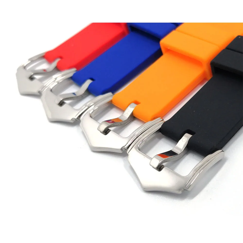 Universal Sport Curved End Waterproof Silicone Watch Band