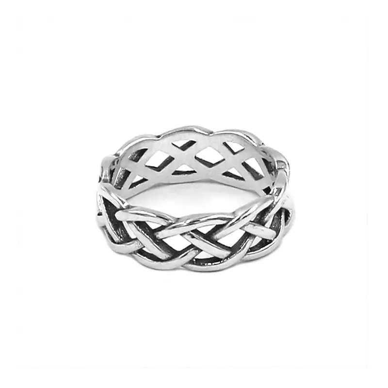 Мода S925 стерлингового серебра кельтское кольцо с узором Claddagh ирландские украшения викинга серебряное байкерское обручальное кольцо для женщин девочек SWR0947