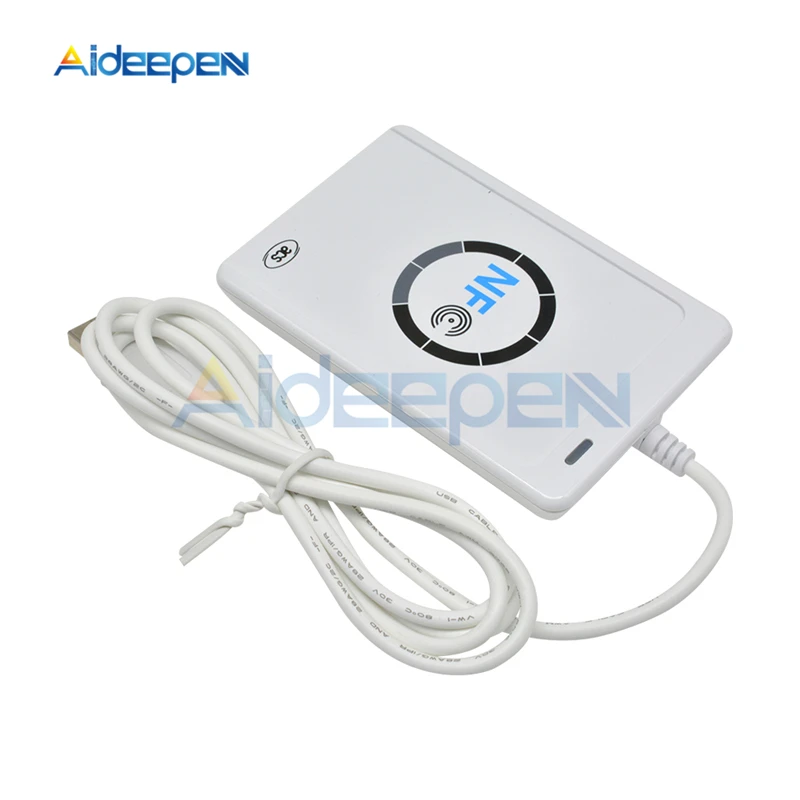 

NFC Card Reader ACR122U RFID Smart Card Reader Writer Copier Duplicator Writable Clone Software USB S50 13.56mhz ISO/IEC18092