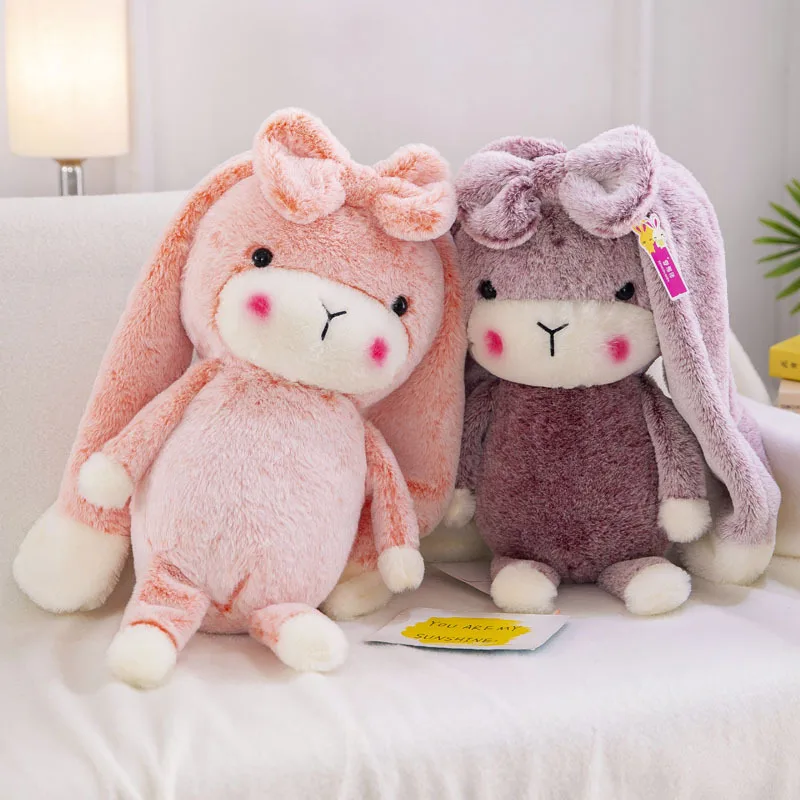 

2020 New Arrival Cute Long-haired Rabbit Plush Toy For Holiday Birthday Gift