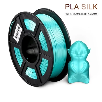 

Silk Like 3D Print Filament 1.75mm PLA Silk 1KG/2.2lbs Feel Rich Luster Green 3d Printer Materials DIY for 3D printing Refills