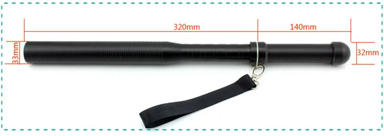 CCGK Self-Defense Flashlight Outdoor Emergency LED Long Flashlight 3 Mode Rechargeable Baseball Bat Anti-Riot Security Equipment (3)
