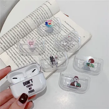 

Cute Cartoon Girls Pattern for Airpods Pro case Transparent Bluetooth Headphone protective case for air pods Pro 3 case Funda