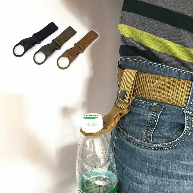 Carabiner Outdoor Hike Cycling Water Bottle Holder Hook Backpack Hanger Hook Camp Clip