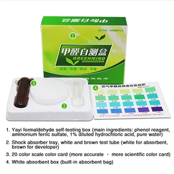 

Household Health Indicator Paper Formaldehyde Detector Air Rapid Test Air Quality Pollution Detection Sensor Test Paper Reagent