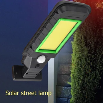 

128COB+Remote Control LED Wireless Remote Control Solar Street Light Outdoor Waterproof Wall Lamp Human Body Induction