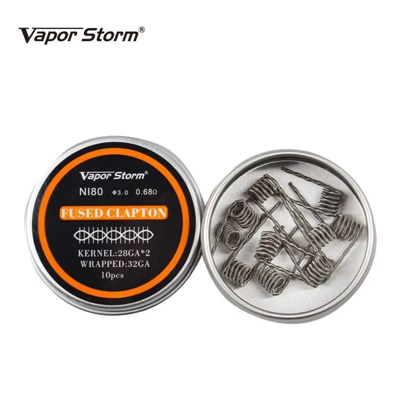 NI80 нихромовая катушка Vapor Storm высокая плотность Alien V2 Juggernaut Предварительно Построенная RDA нагревательная катушка для электронной сигареты RDA RBA RDTA